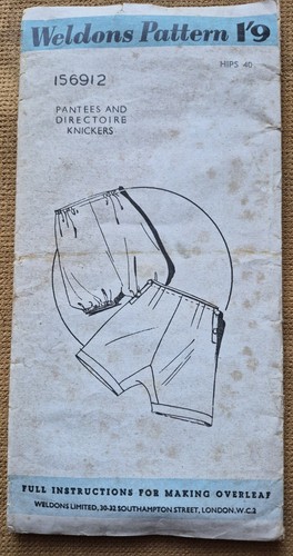 Original pattern for panties - for,