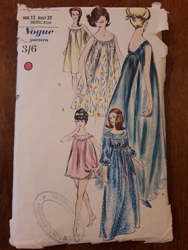 Vintage vogue nightwear sewing - vintage,