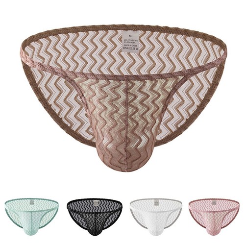 Lace briefs breathable panties - briefs,